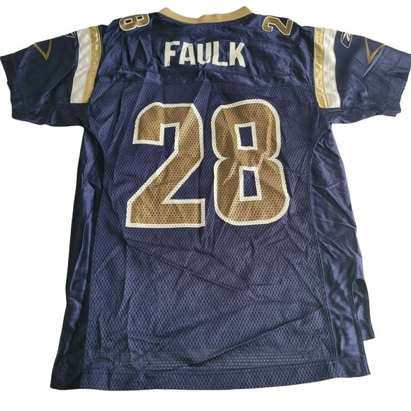 Reebok Other - VTG St Louis Rams Marshall Faulk Youth Boys Medium 10-12 #28 Football Jersey